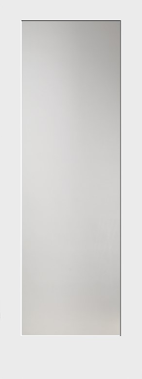 #8401 MDF Primed w/ Diffused White Laminate Shaker Panel Interior Door
