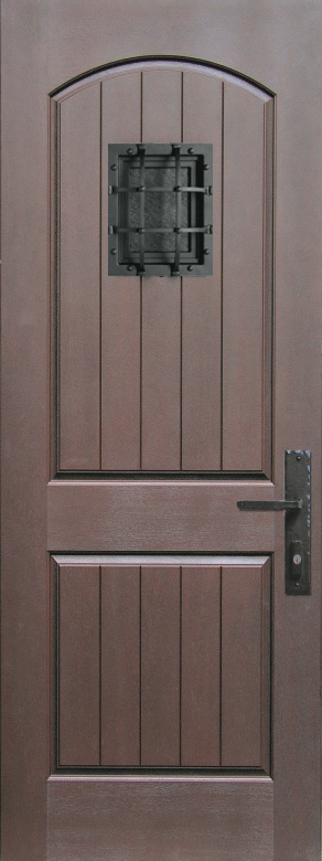 Exterior Door with Essex Speakeasy Grille