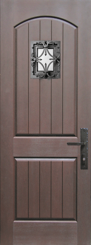 Exterior Door with Oxford Speakeasy Grille