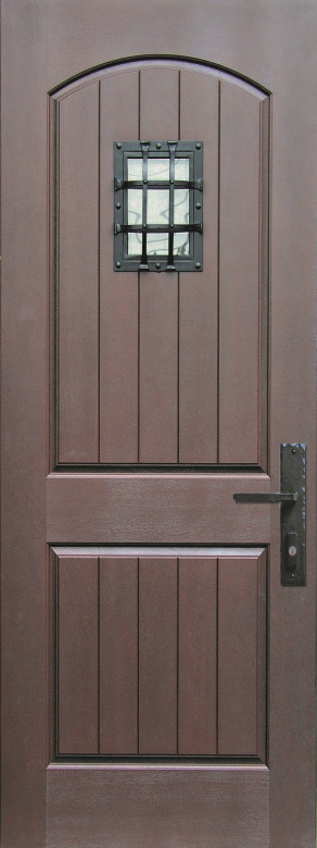 Exterior Door with Essex Speakeasy Grille