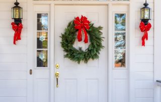 Exterior Holiday Door Decorating